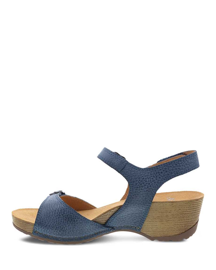 Women's Dansko Tricia Color: Blue Milled Burnished