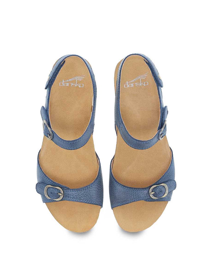 Women's Dansko Tricia Color: Blue Milled Burnished