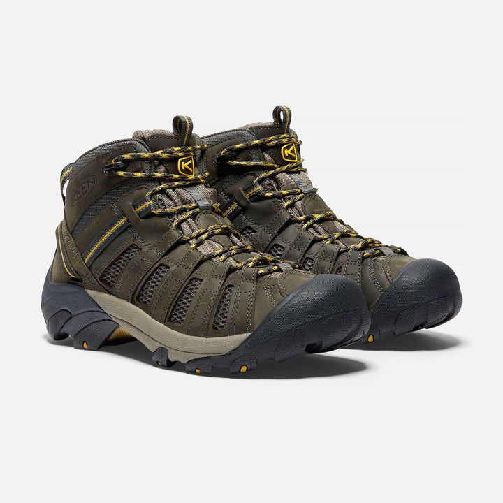 Men's Keen Voyageur Mid Color: Raven/ Tawny Olive 