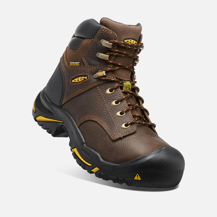 Men's Keen Utility Mt Vernon 6" Waterproof Boot Color: Cascade Brown (SOFT TOE)
