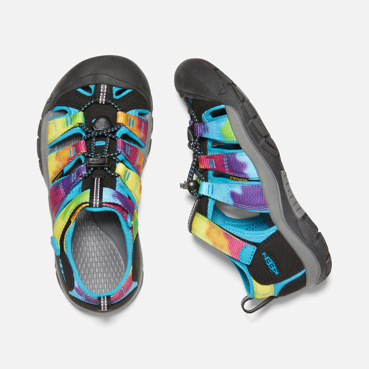 Big Kids Keen Newport H2 Color: Rainbow Tie Dye 