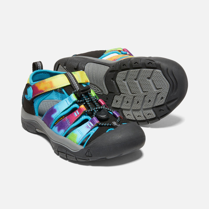 Big Kids Keen Newport H2 Color: Rainbow Tie Dye 