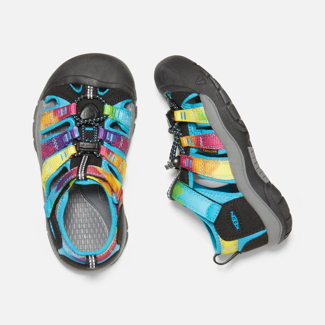 Little Kids Keen Newport H2 Color: Rainbow Tie Dye