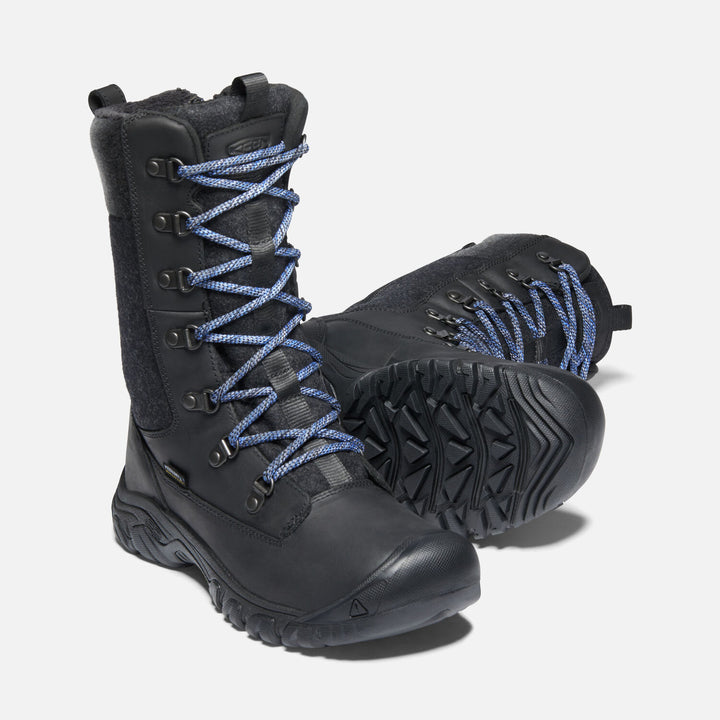 Women's Keen Greta Tall Waterproof Boot Color: Black/ Black