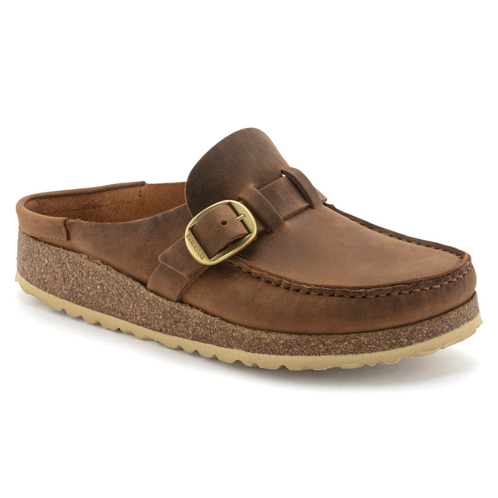 Birkenstock Buckley Oiled Leather Color: Cognac 