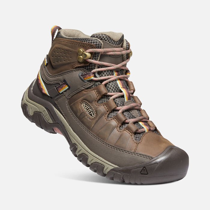 Women's Keen Targhee III Mid Waterproof Color: Bungee Cord/ Redwood