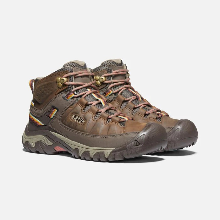 Women's Keen Targhee III Mid Waterproof Color: Bungee Cord/ Redwood