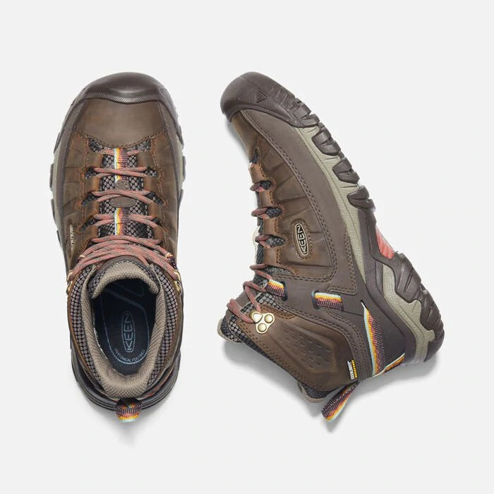 Women's Keen Targhee III Mid Waterproof Color: Bungee Cord/ Redwood