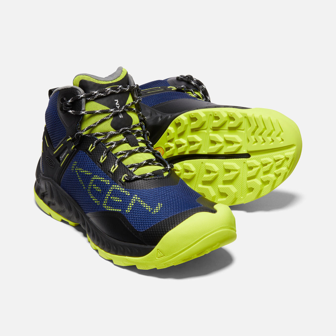 Men's Keen NXIS EVO Waterproof Boot Color: Black/ Evening Primrose