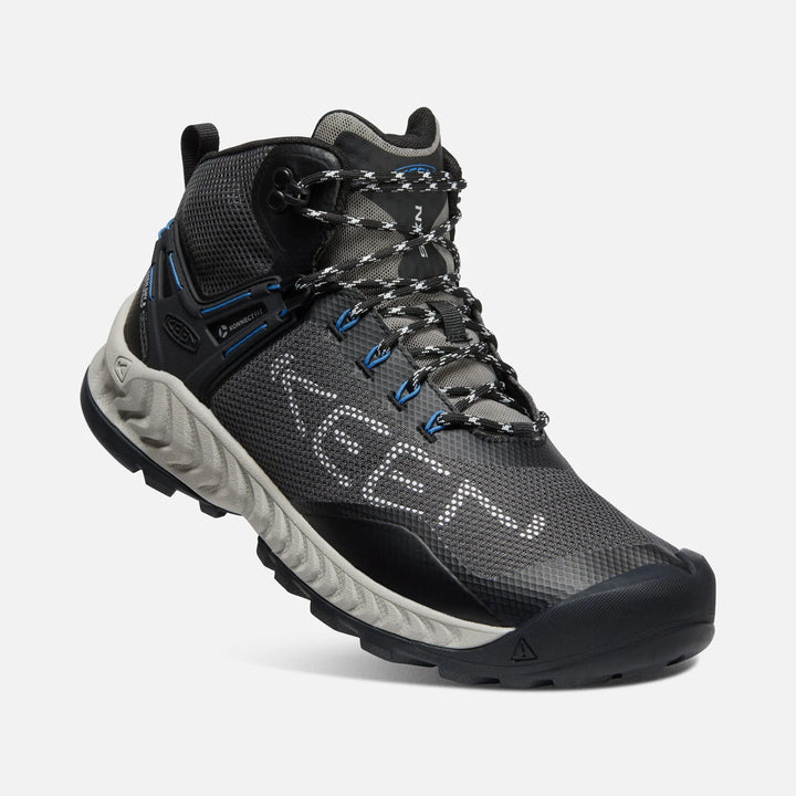 Men's Keen NXIS Evo Waterproof Boot Color: Magnet/Bright Cobalt