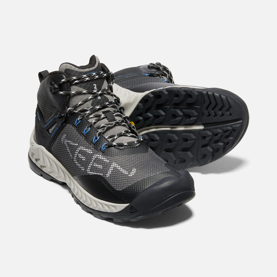 Men's Keen NXIS Evo Waterproof Boot Color: Magnet/Bright Cobalt