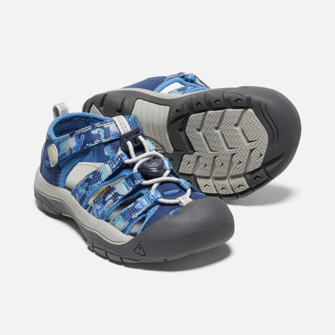 Little Kids Keen Newport H2 Color: Camo/Bright Cobalt