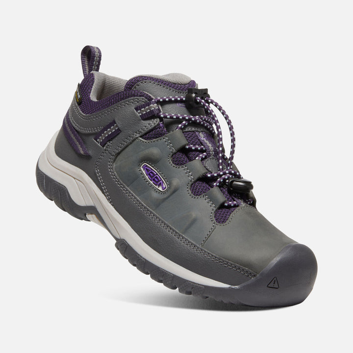 Big Kid's Keen Targhee Waterproof Shoe Color: Magnet/Tillandsia Purple