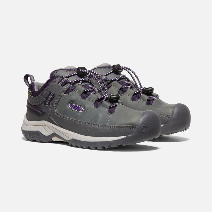 Big Kid's Keen Targhee Waterproof Shoe Color: Magnet/Tillandsia Purple