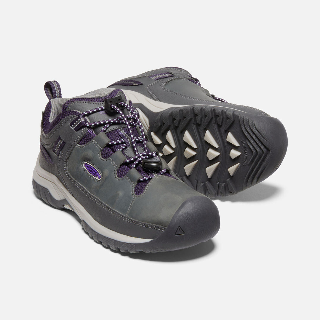 Big Kid's Keen Targhee Waterproof Shoe Color: Magnet/Tillandsia Purple