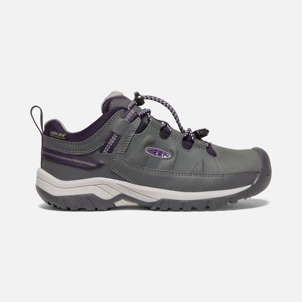 Big Kid's Keen Targhee Waterproof Shoe Color: Magnet/Tillandsia Purple