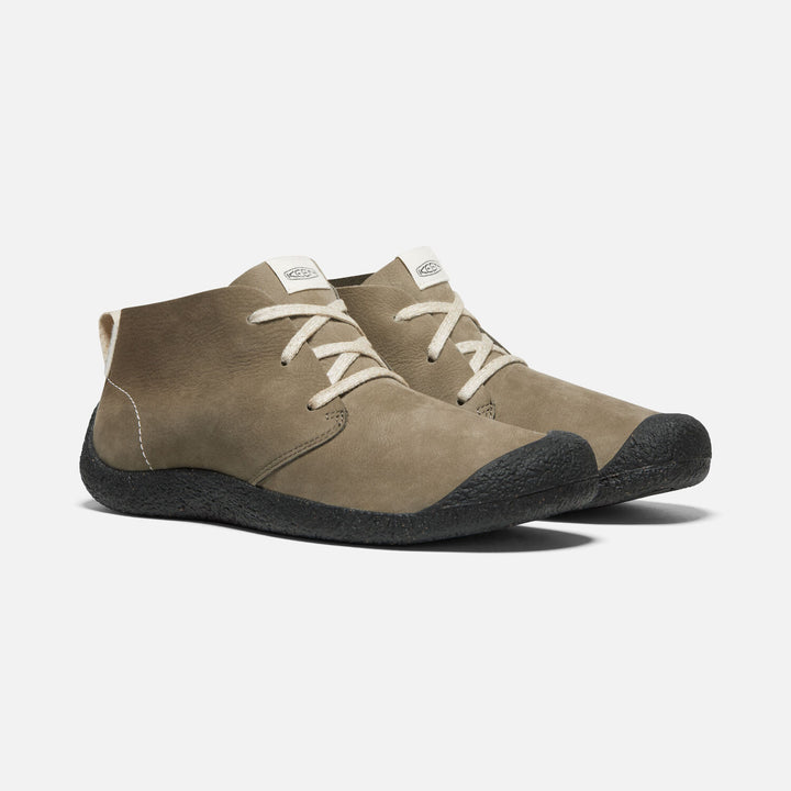 Men's Keen Mosey Leather Chukka Color: Dark Olive Black