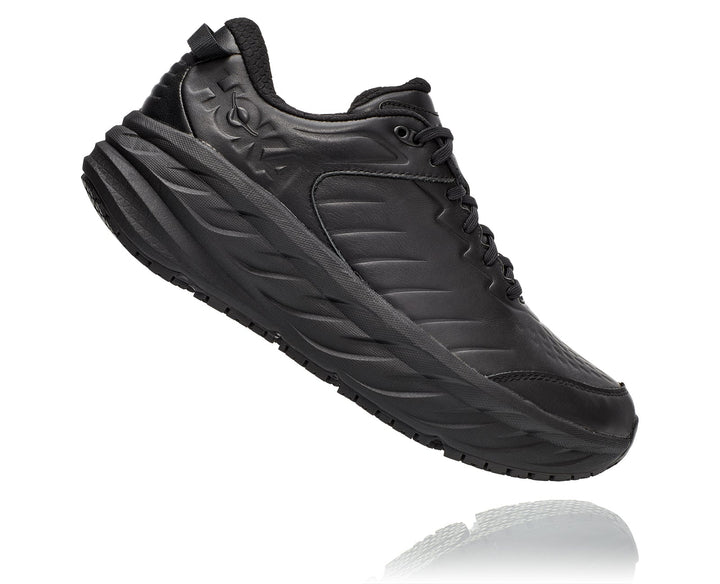 Men's Hoka Bondi SR Color: Black / Black (WIDE WIDTH)