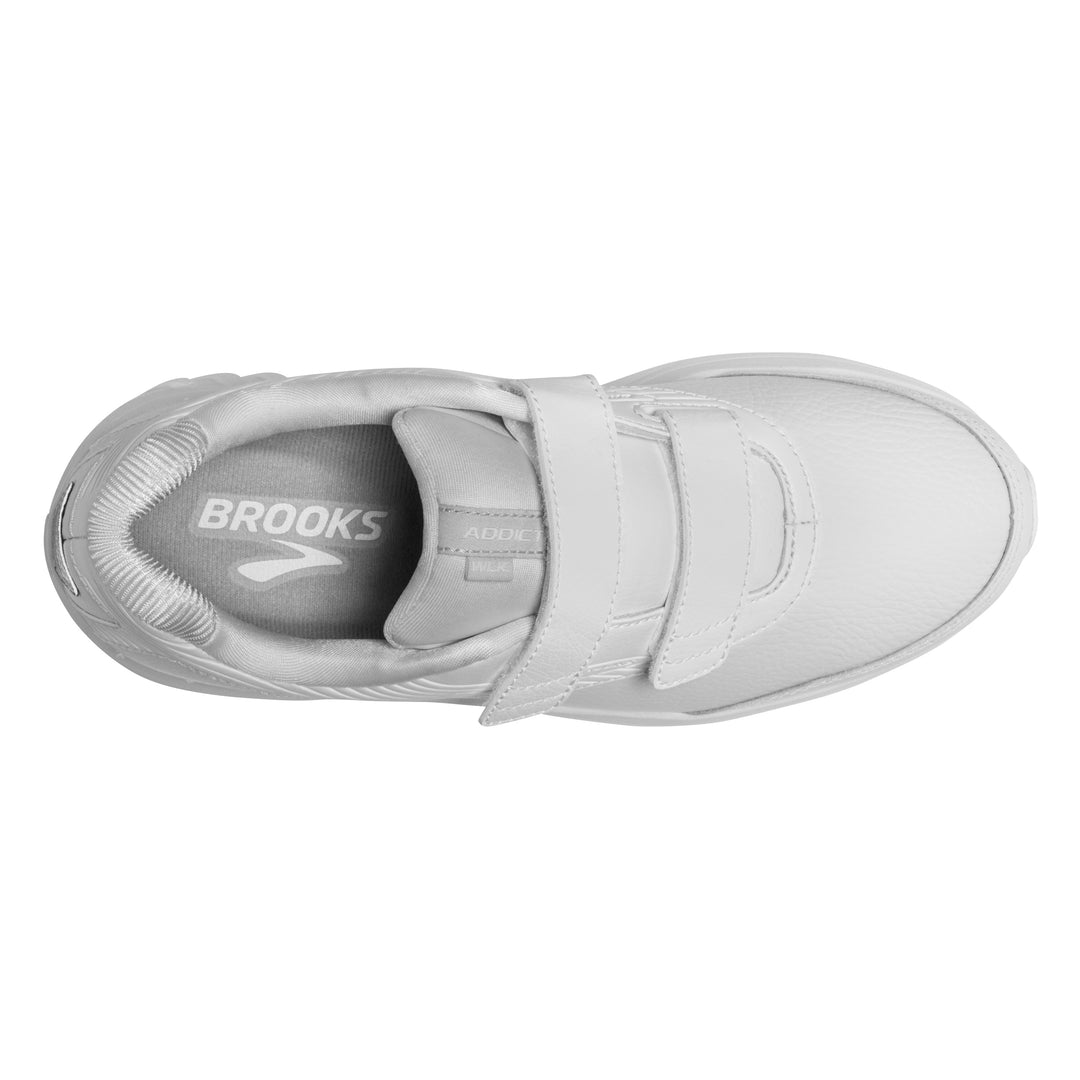 Women's Brooks Addiction Walker V-Strap 2 Color: White/ White 