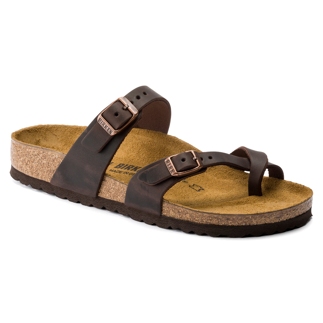 Women's Birkenstock Mayari Oiled Leather Color: Habana