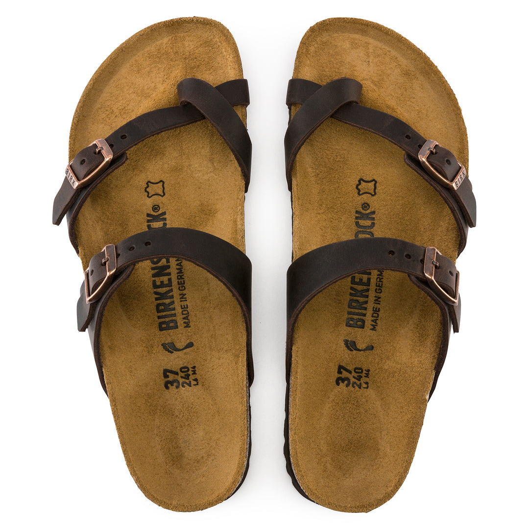 Women's Birkenstock Mayari Oiled Leather Color: Habana