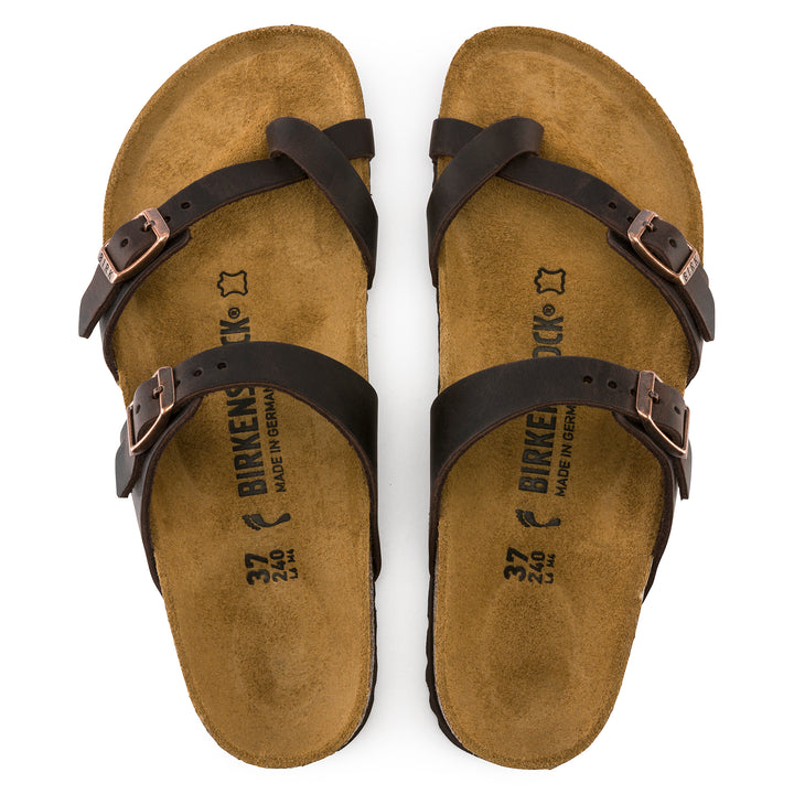 Women's Birkenstock Mayari Oiled Leather Color: Habana