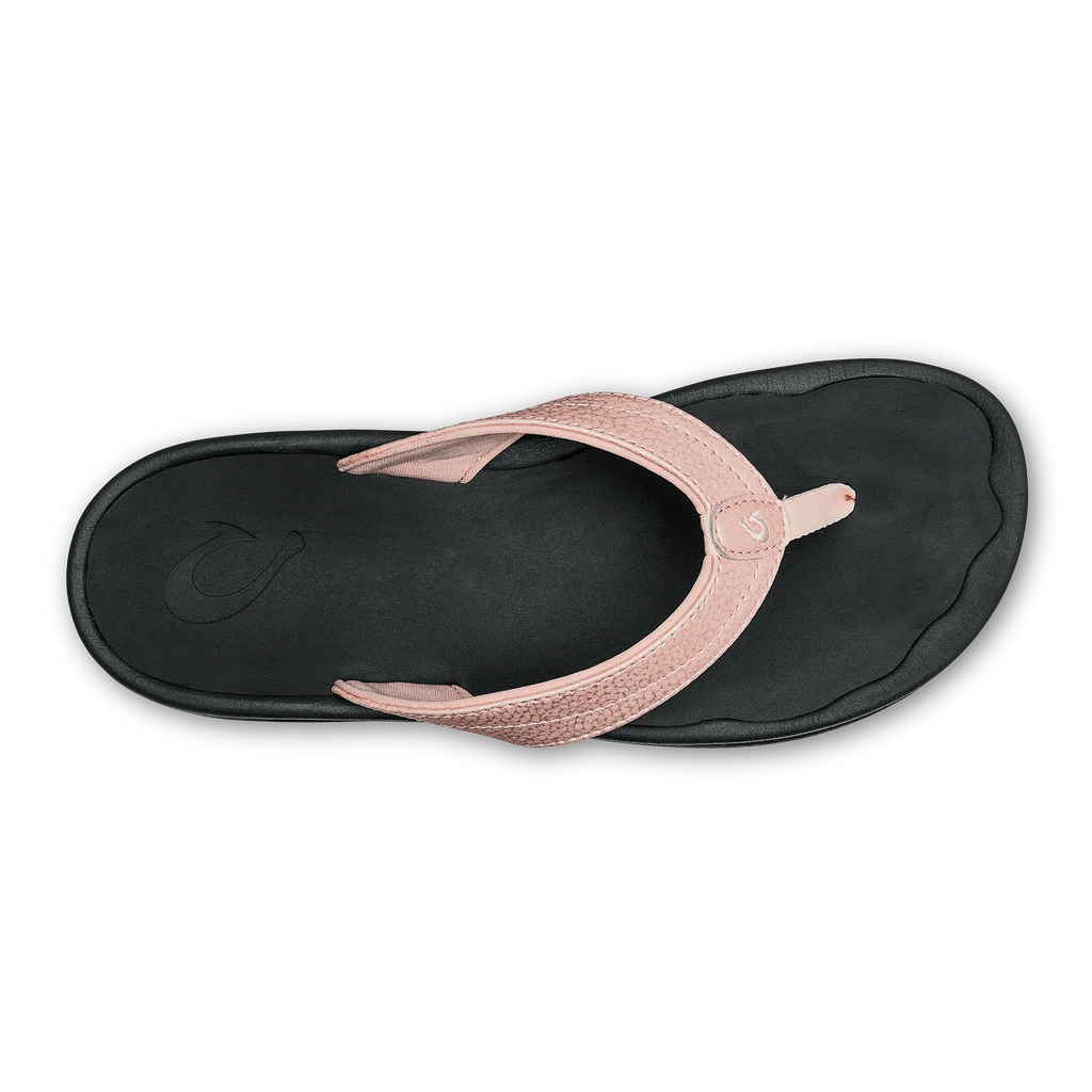 Women's Olukai ‘Ohana Beach Sandal Color: Petal Pink / Black