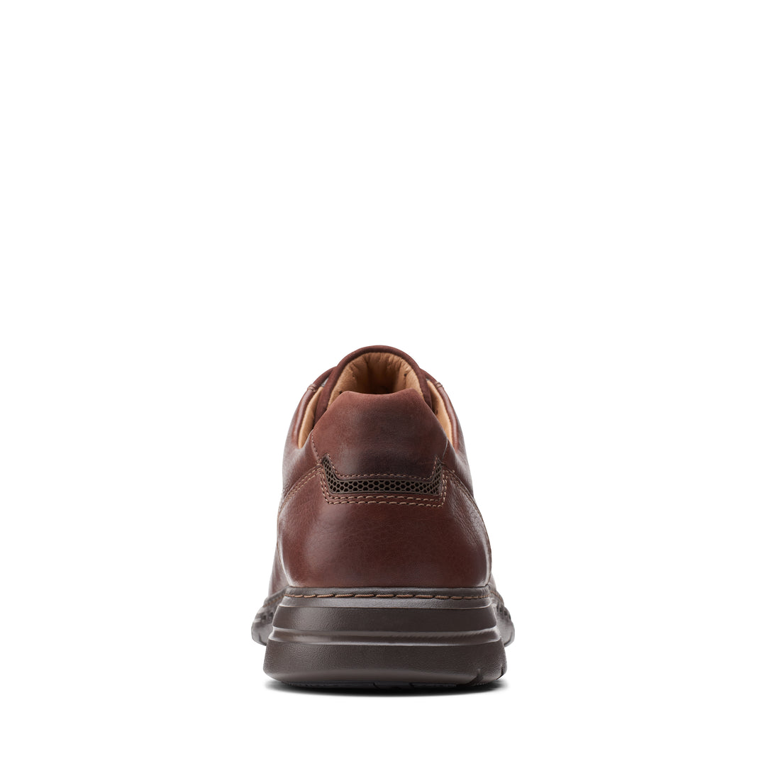 Men's Clarks Un BrawleyPace Color: Mahogany Leather (REGULAR & WIDE WIDTH)