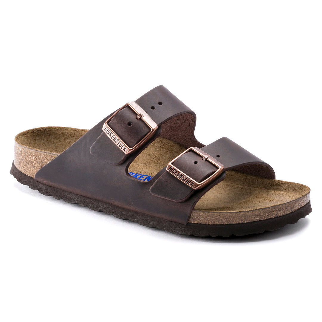 Birkenstock Arizona Soft Footbed Oiled Leather Color: Habana (MEDIUM/NARROW WIDTH)