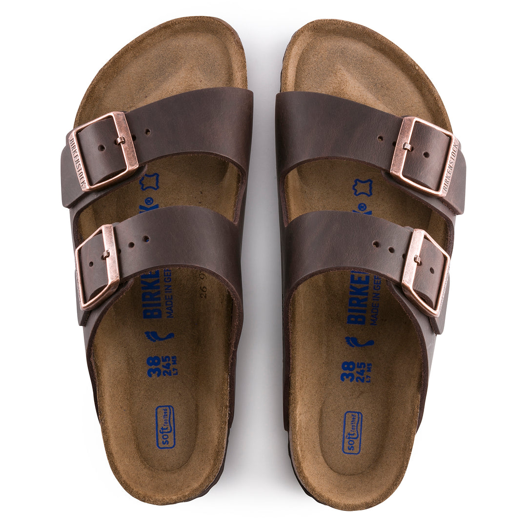 Birkenstock Arizona Soft Footbed Oiled Leather Color: Habana (MEDIUM/NARROW WIDTH)