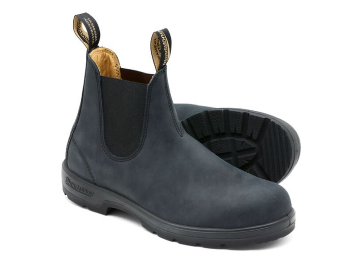 Men's Blundstone #587 Chelsea Boot Color: Rustic Black