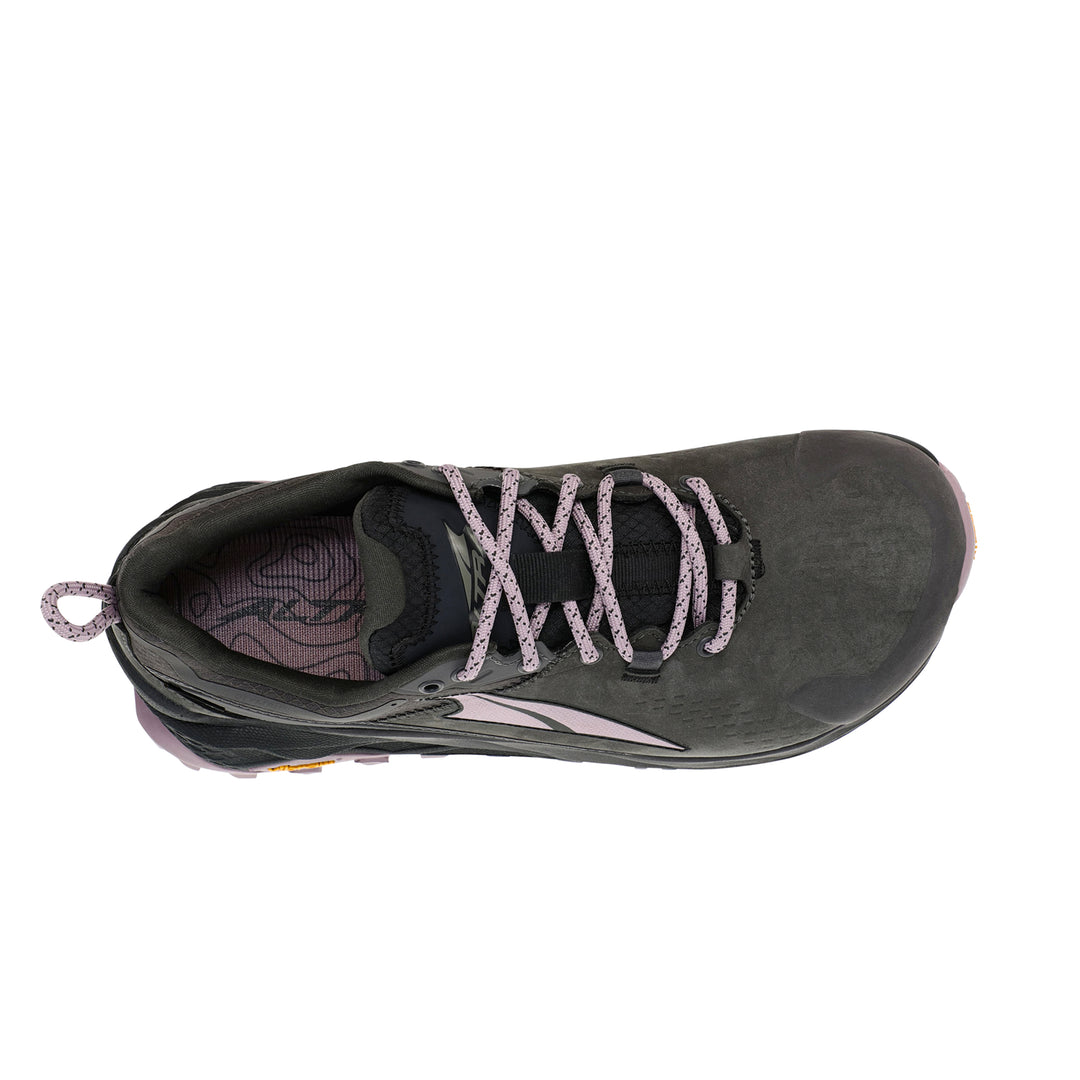 Women's Altra Olympus 5 Hike Low GTX Color: Gray/Black 