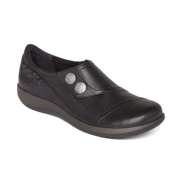 Women's Aetrex Karina Monk Strap Color: Black