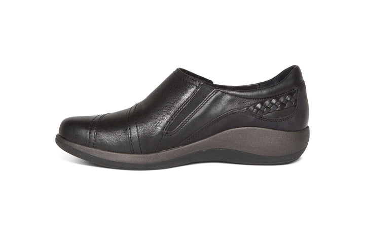 Women's Aetrex Karina Monk Strap Color: Black