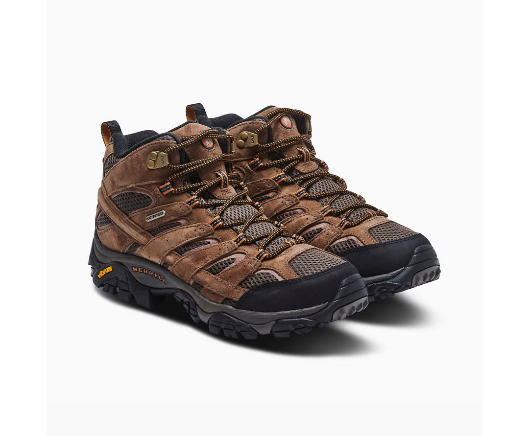 Men's Merrell Moab 2 Mid Waterproof Color: Earth