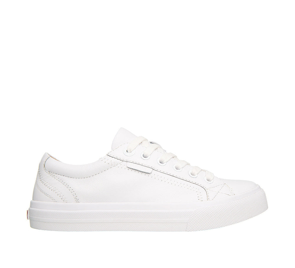 Women's Taos Plim Soul Lux Color: White Leather