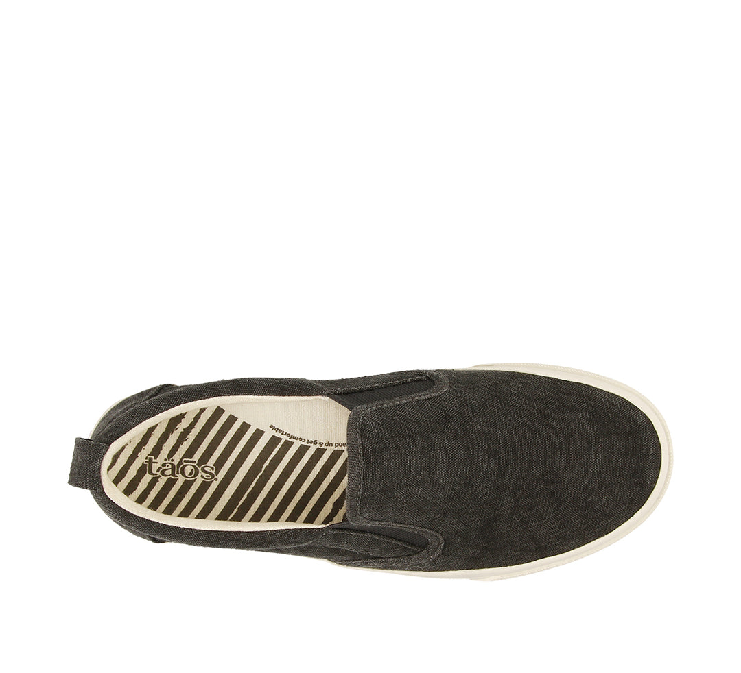 Women's Taos Rubber Soul Color: Charcoal Wash Canvas