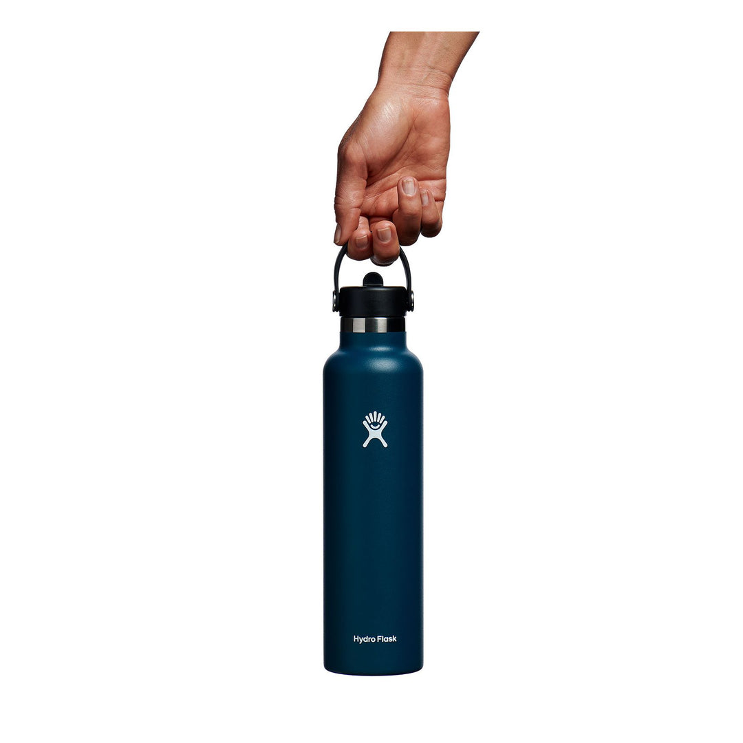 Hydro Flask 24 oz Wide Mouth w/ Straw Lid Color: Indigo