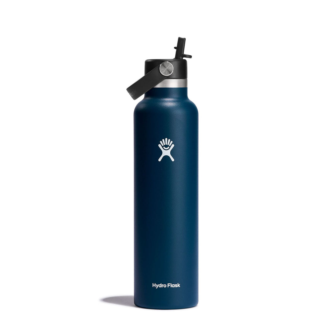 Hydro Flask 24 oz Wide Mouth w/ Straw Lid Color: Indigo