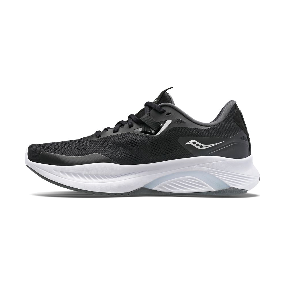 Men's Saucony Guide 15 Color: Black | White (WIDE WIDTH)