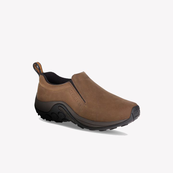 Men's Merrell Jungle Moc Nubuck Color: Brown (WIDE WIDTH)