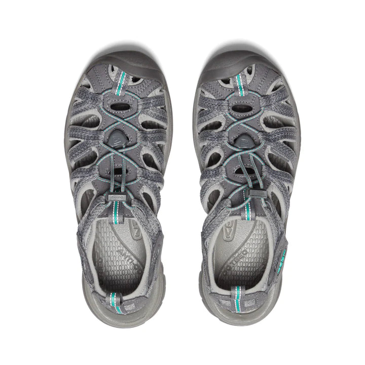 Women's Keen Whisper Color: Grey/Peacock Green