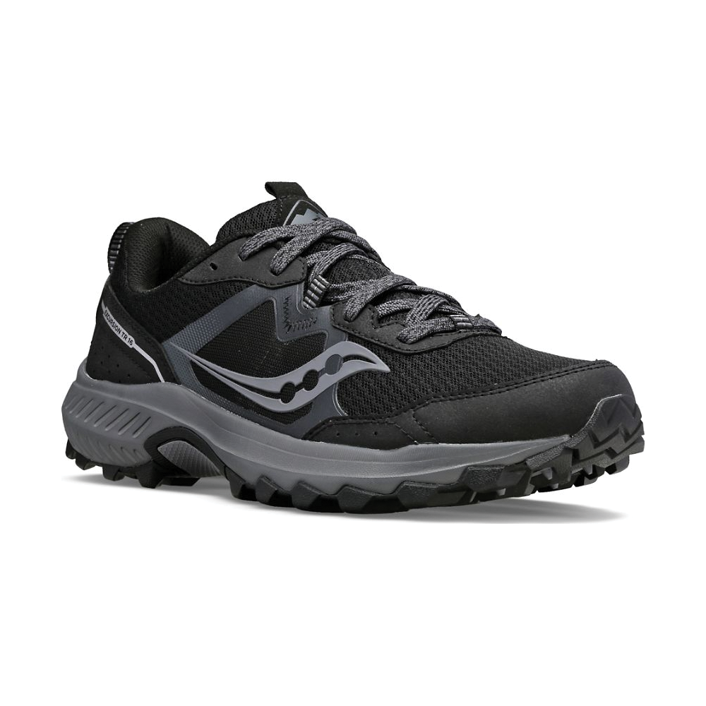 Men's Saucony Excursion TR16 Color: Black | Charcoal (WIDE WIDTH)