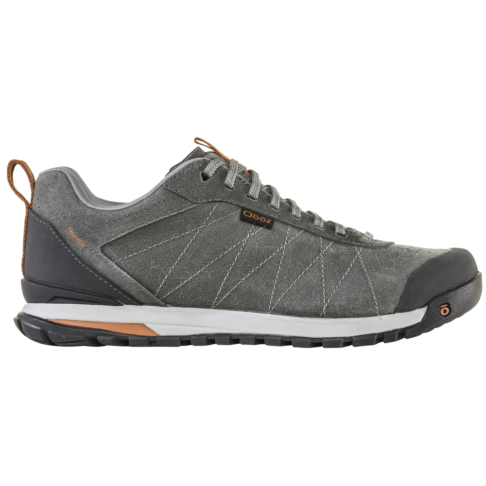 Men's Oboz Bozeman Low Leather Color: Charcoal