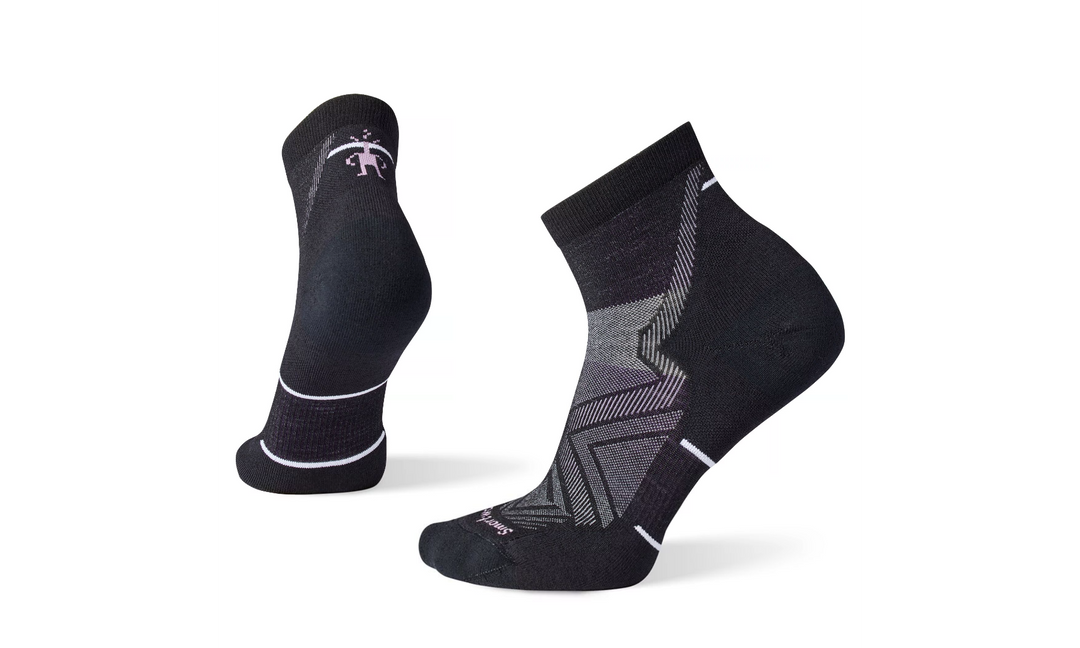 Women's Smartwool Run Targeted Cushion Ankle Socks Color: Black