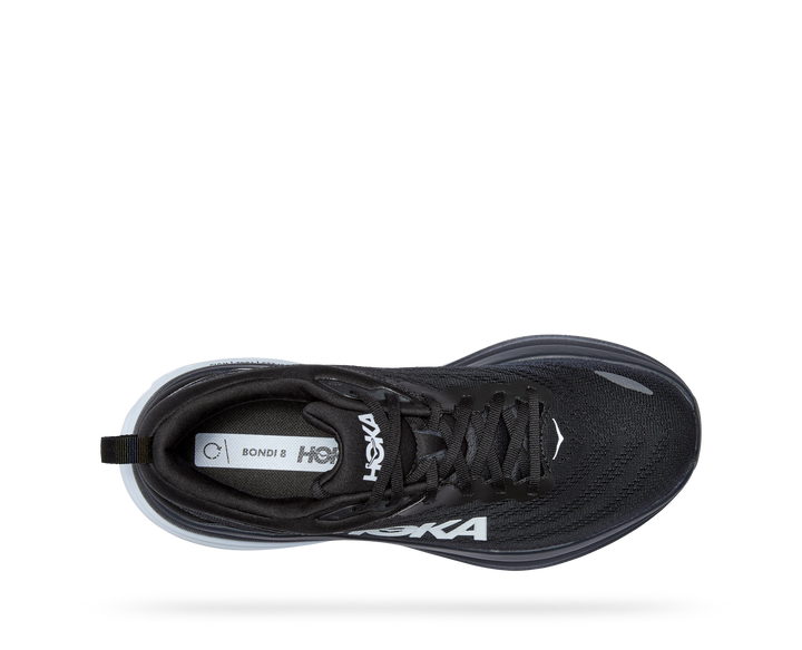 Men's Hoka One One Bondi 8 Color: Black / White 