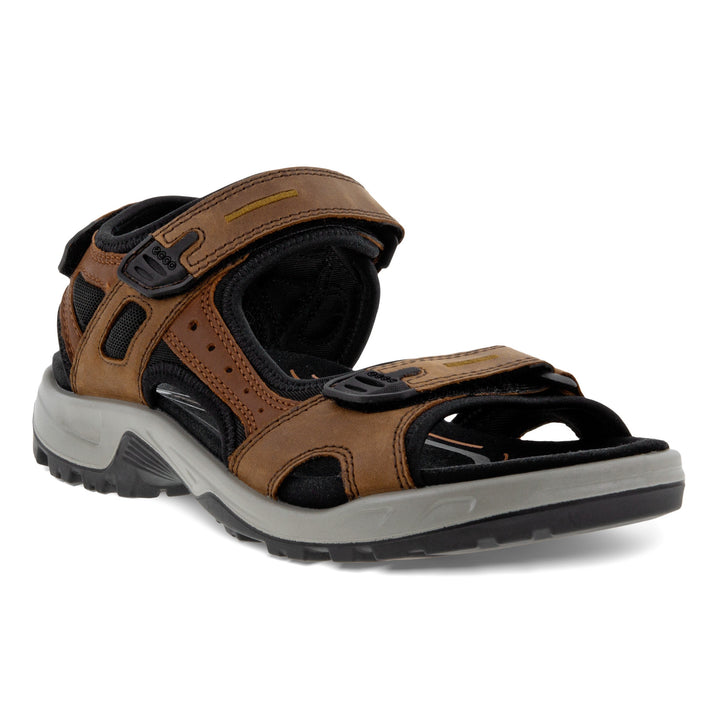 Men's Ecco Yucatan Sandal Color: Espresso / Cocoa Brown/ Black 