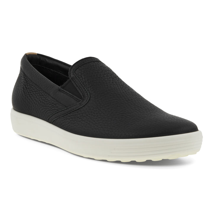 Women's Ecco Soft 7 Slip-On Color: Black Powder