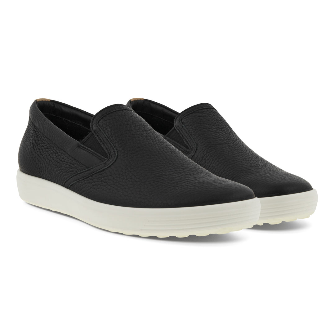 Women's Ecco Soft 7 Slip-On Color: Black Powder