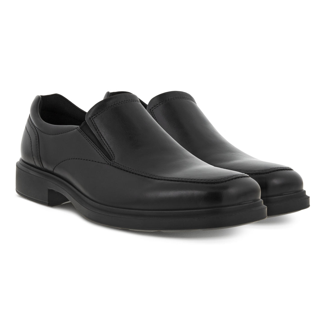 Men's Ecco Helsinki 2.0 Apron Toe Slip-On Color: Black